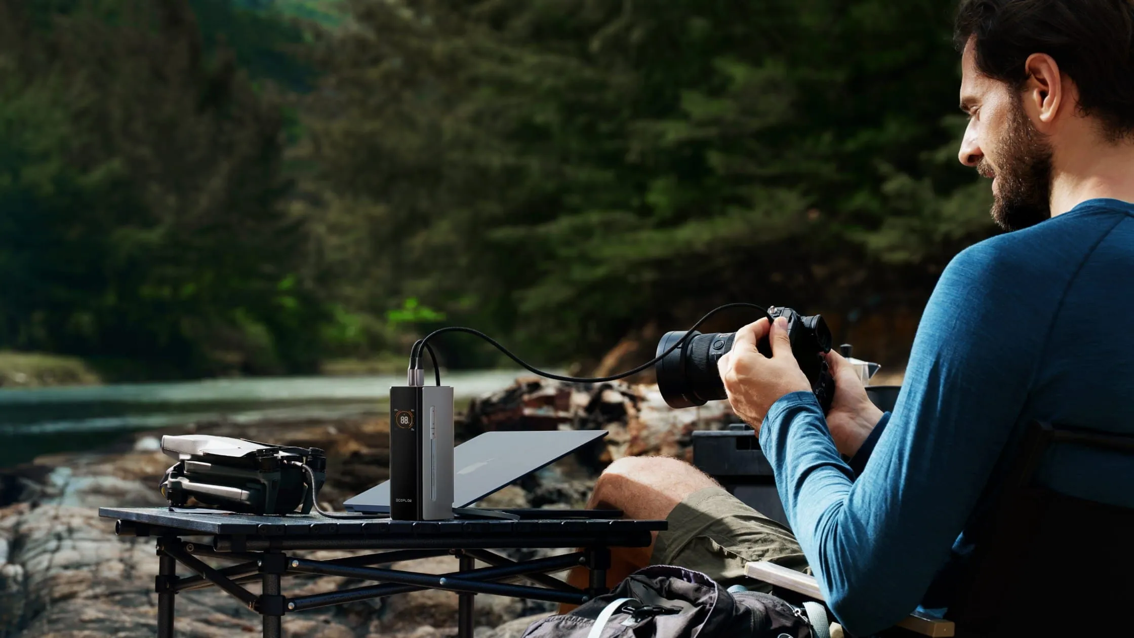 Pin dự phòng 20000mAh EcoFlow RAPID Pro sạc 2 thiết bị