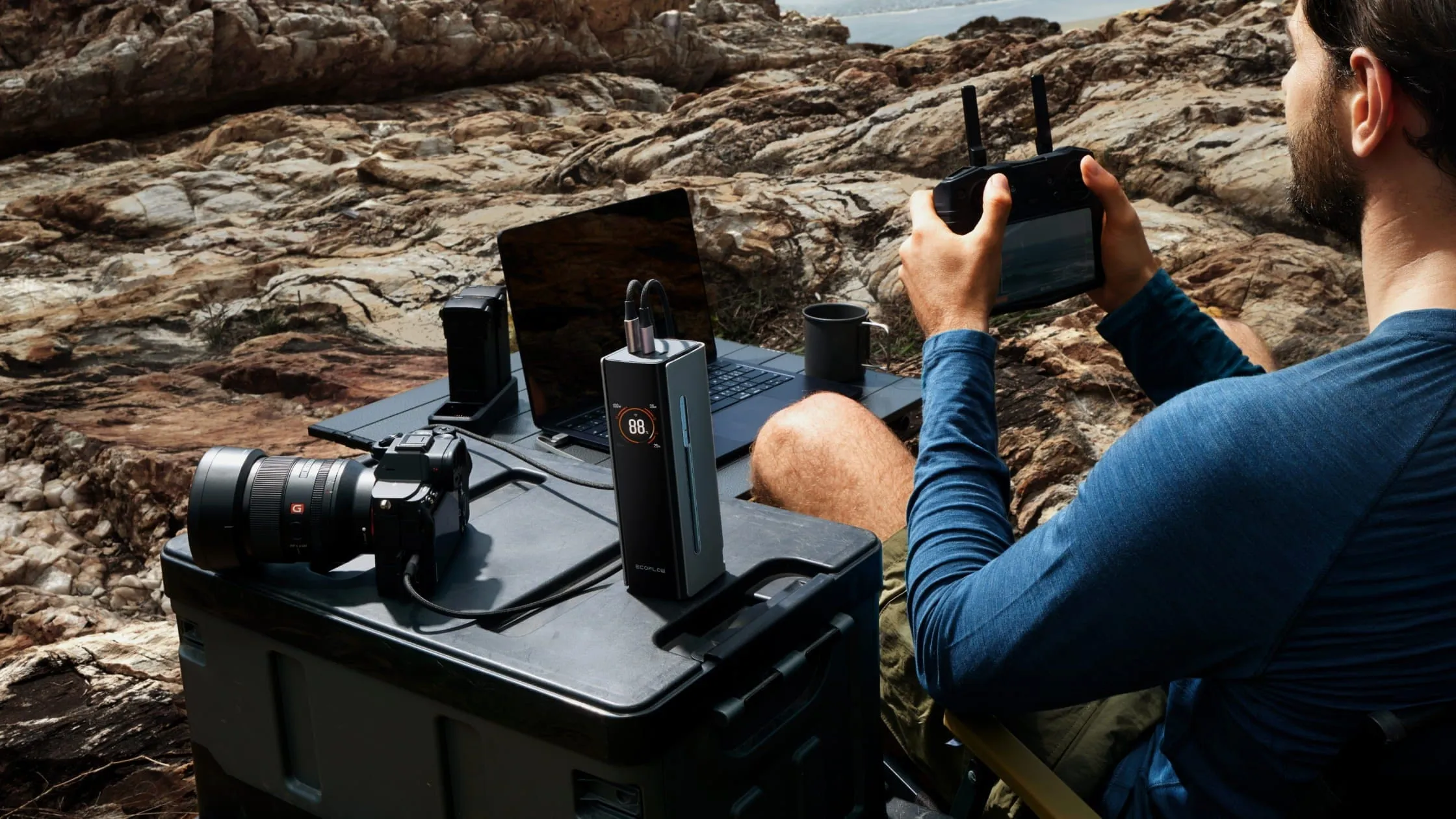 Sử dụng pin sạc dự phòng EcoFlow RAPID Pro tại văn phòng