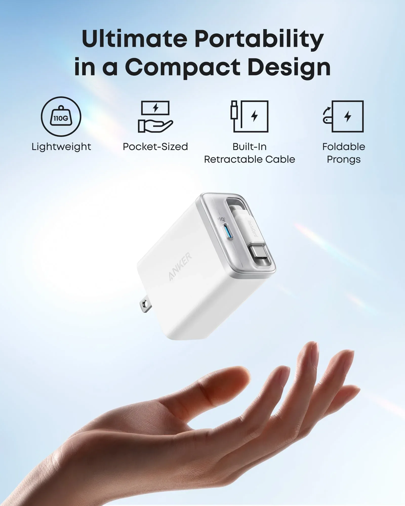 Cơ chế thu gọn cáp sạc độc đáo của Anker Nano A2658