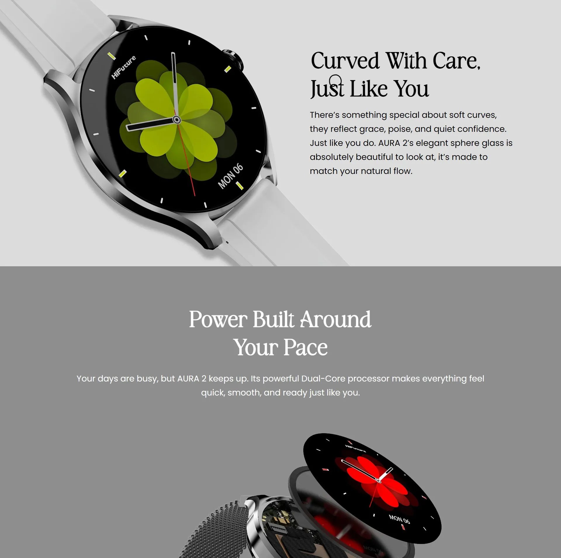 Cận cảnh dây đeo đồng hồ thông minh HiFuture AURA2