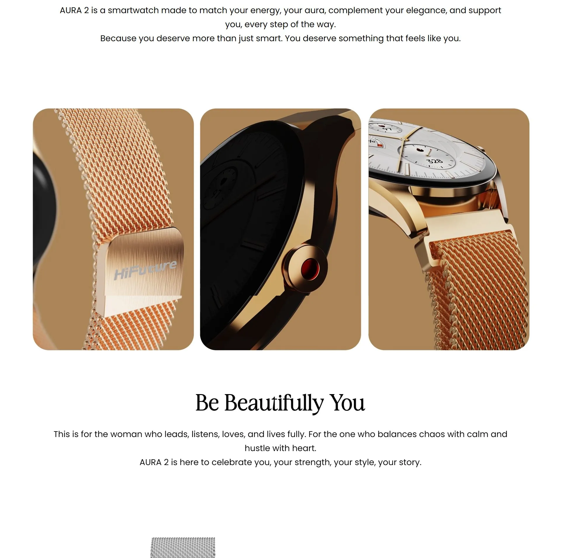 Đồng hồ HiFuture AURA2 hiển thị thông báo cuộc gọi không dây