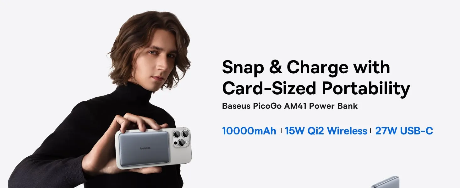 Pin dự phòng Baseus PicoGo AM41 10000mAh 27W - ảnh 1