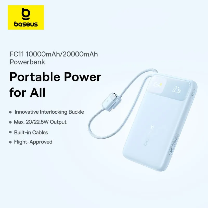 Hộp sản phẩm pin dự phòng Baseus FC11 10000mAh