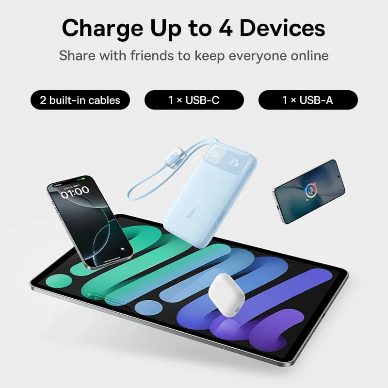 Hai tùy chọn màu sắc đen và trắng của pin dự phòng Baseus EnerFill FC11