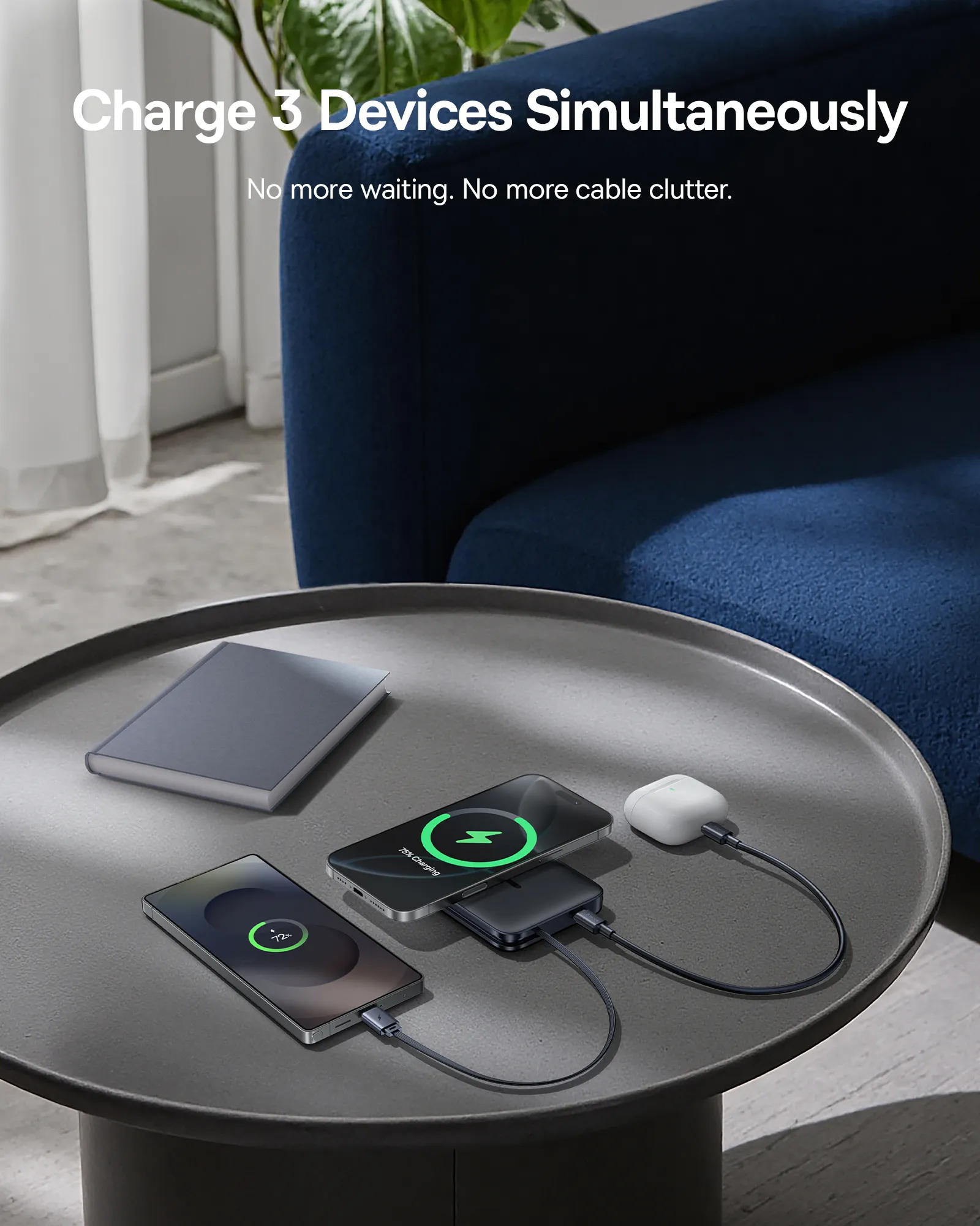 Pin dự phòng Baseus PicoGo AM61 10000mAh 45W sạc đồng thời nhiều thiết bị