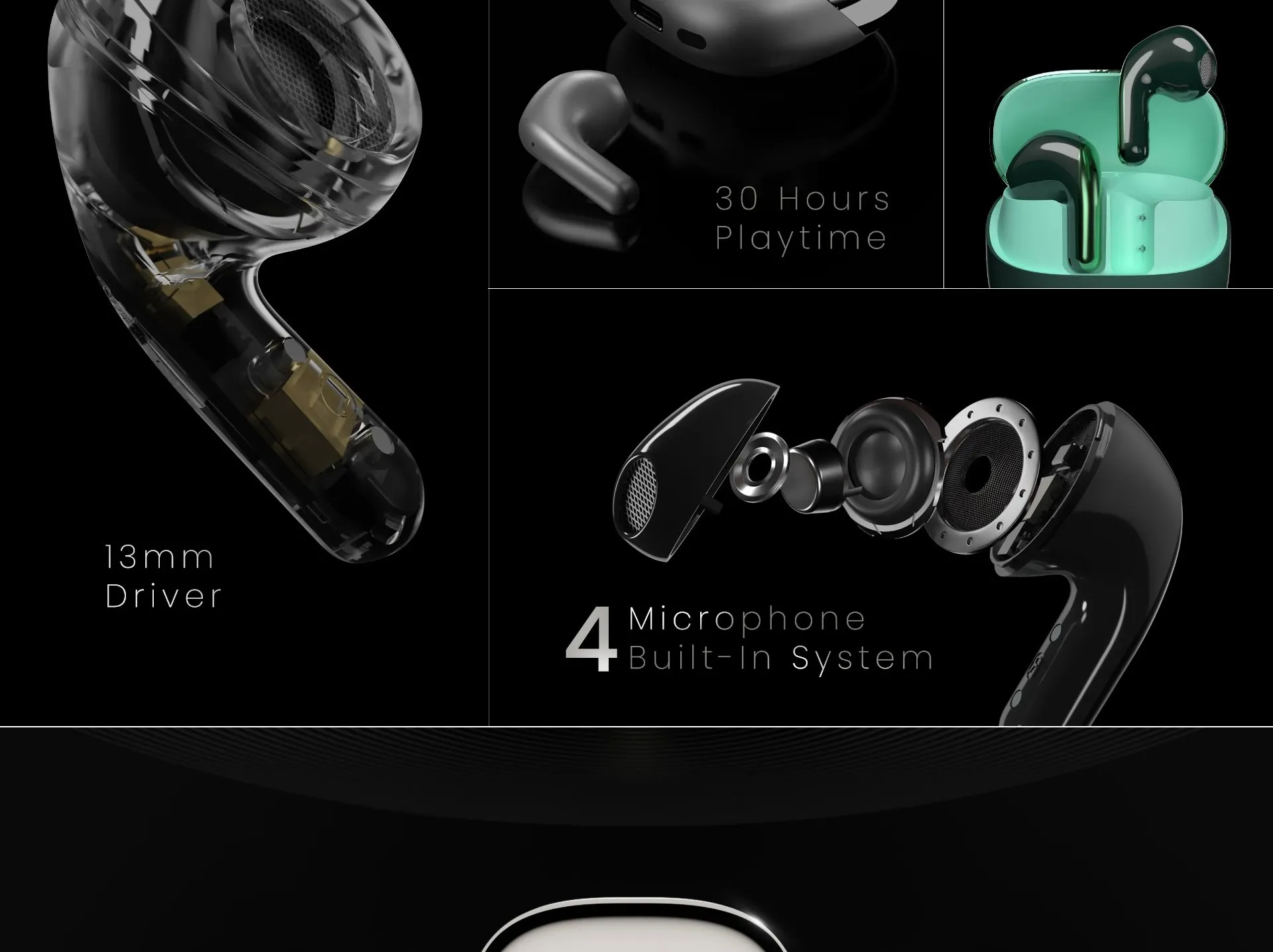 Hộp sạc tai nghe HiFuture Chromebuds thiết kế sang trọng