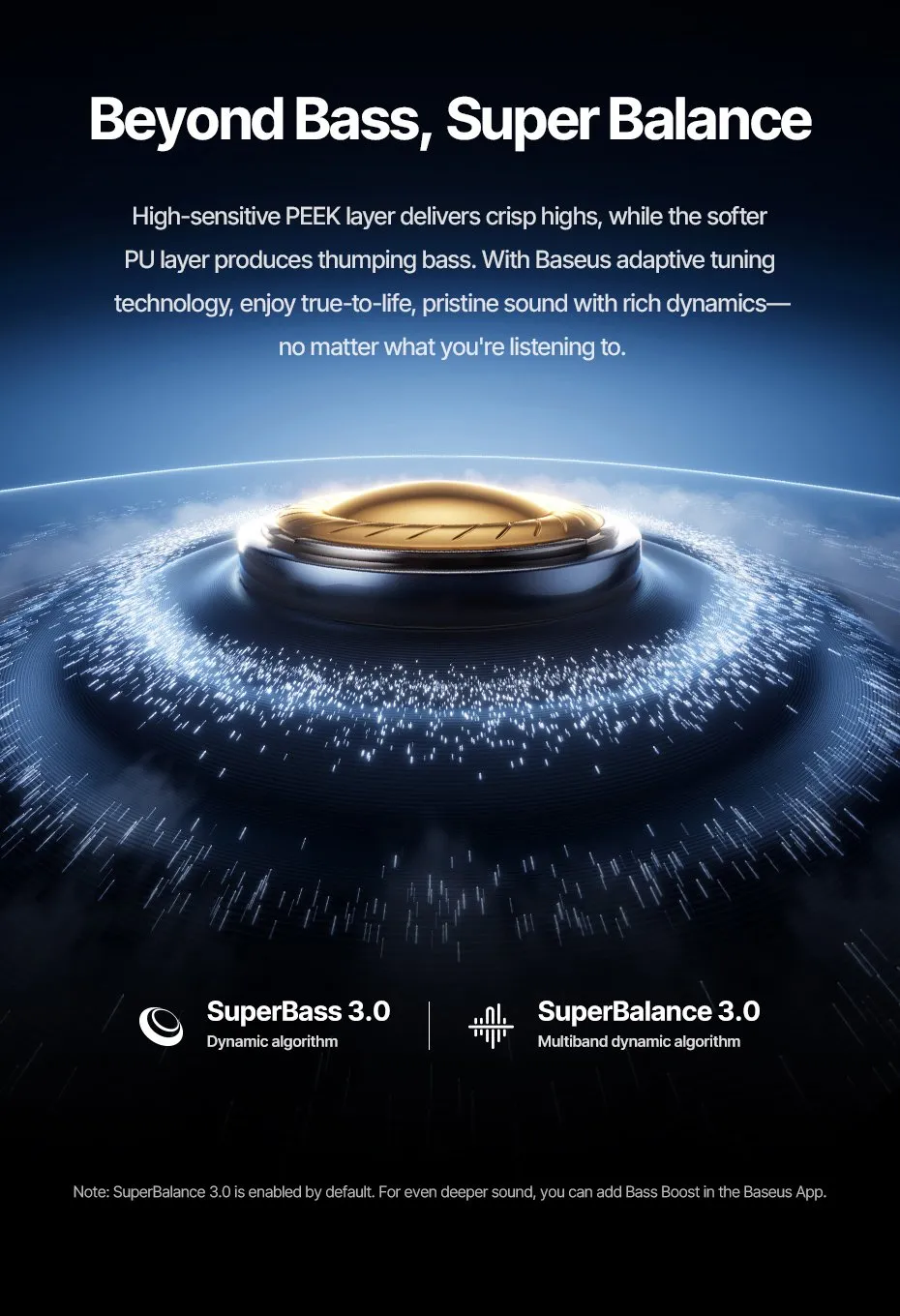 Công nghệ âm thanh Sound by BOSE tích hợp trong tai nghe Inspire XP1