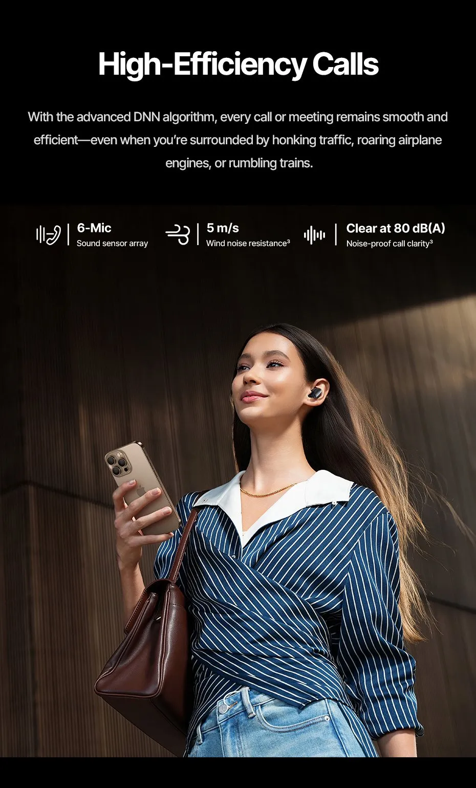 Thời lượng pin 8 giờ sử dụng liên tục của tai nghe Baseus Inspire XP1