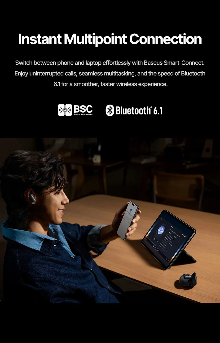 Tai nghe TWS Baseus Inspire XP1 phù hợp cho cả công việc và giải trí