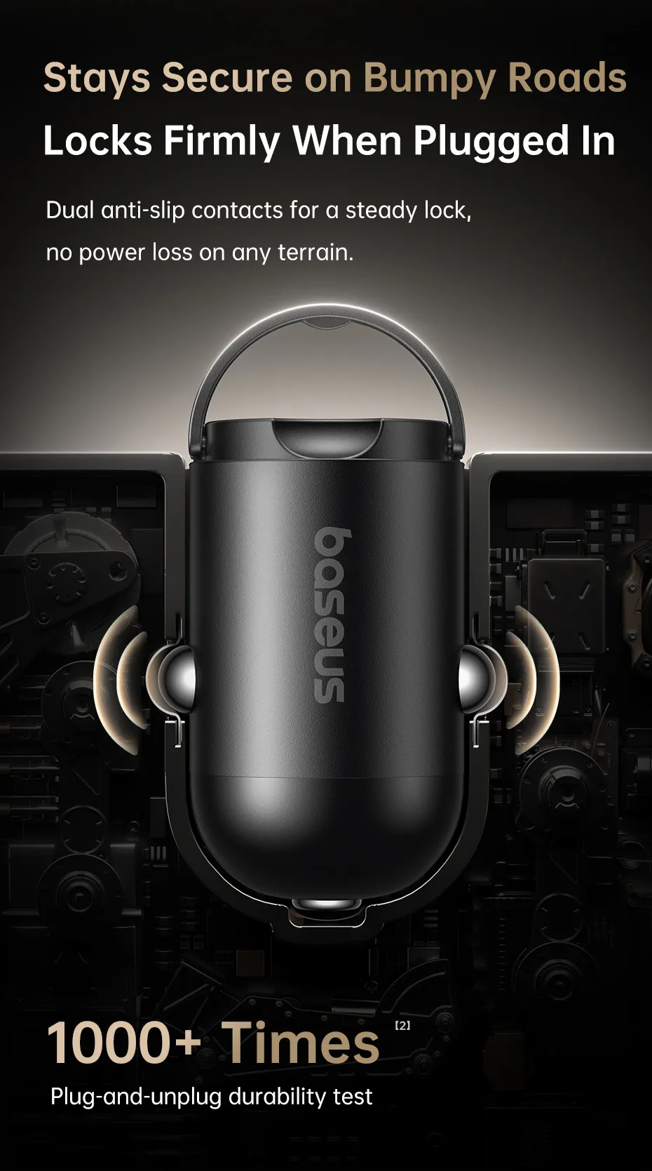 Tẩu sạc ô tô 45W hỗ trợ sạc nhanh cho nhiều thiết bị