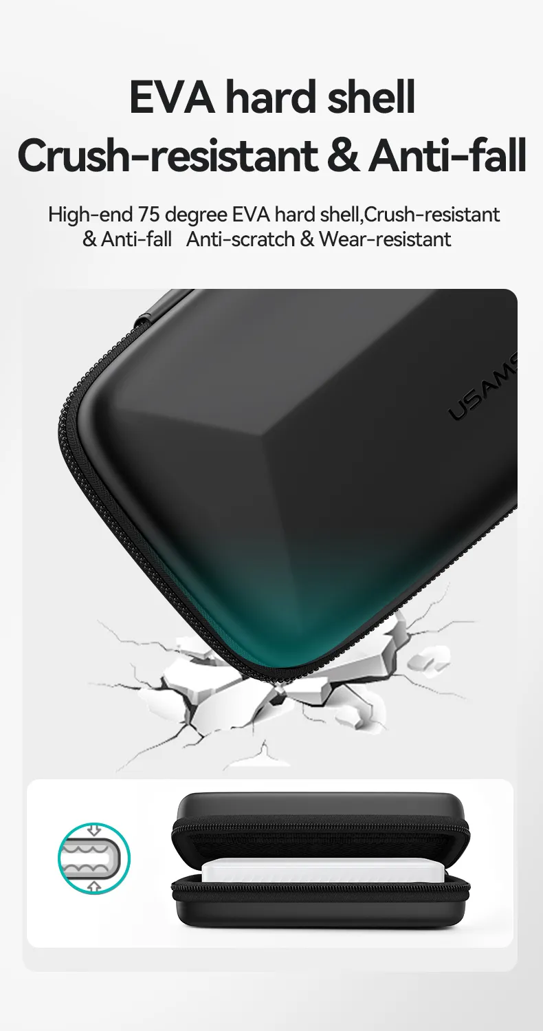 Kích thước thực tế của túi đựng phụ kiện USAMS Jane06