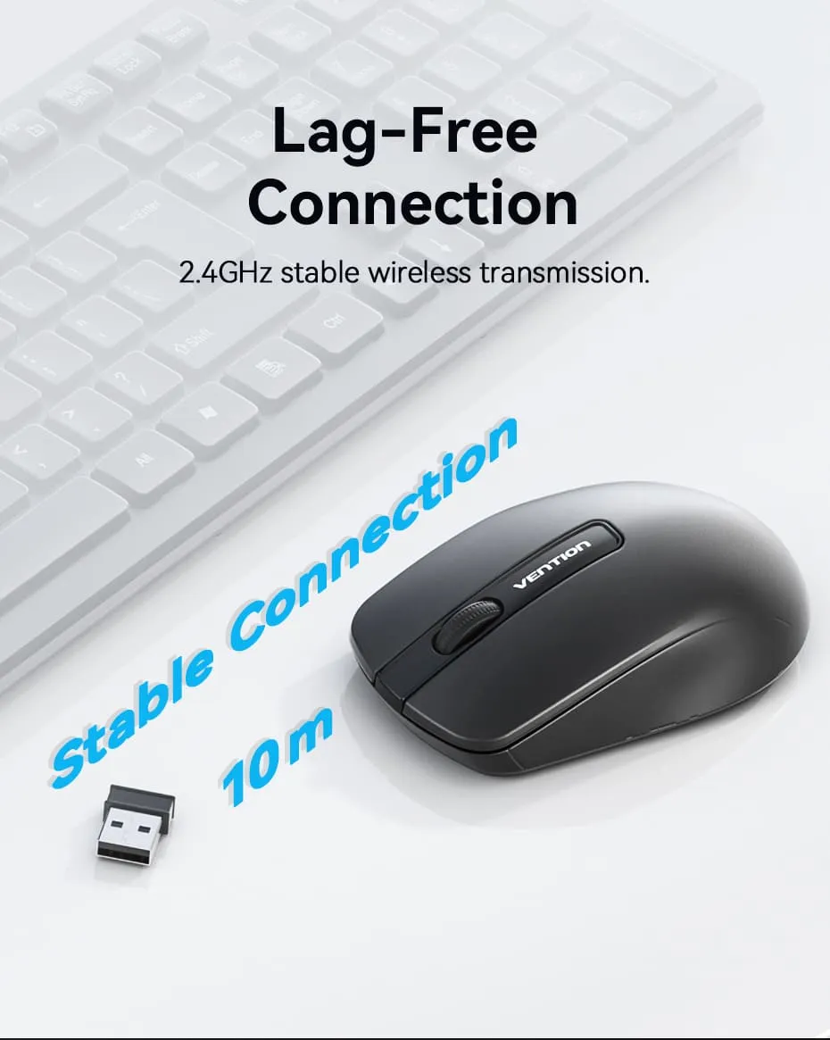 Ảnh thực tế chuột VENTION KTB kết nối 2.4G USB Receiver - 02