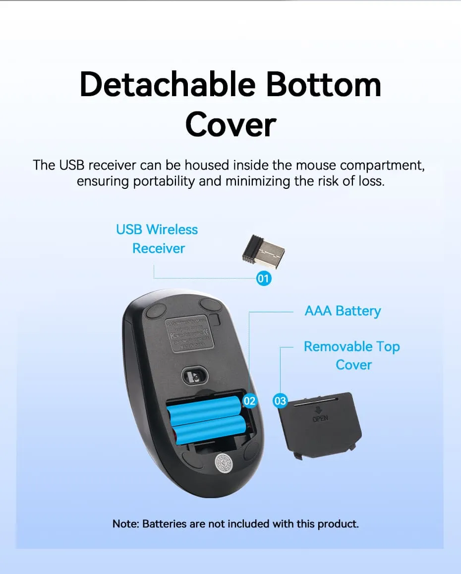 Phạm vi kết nối 10m của chuột VENTION KTB 2.4G - 09