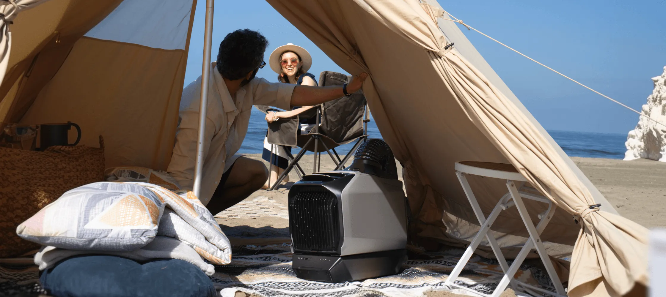 Điều hòa EcoFlow Wave 3 phù hợp cho cắm trại và du lịch ngoài trời