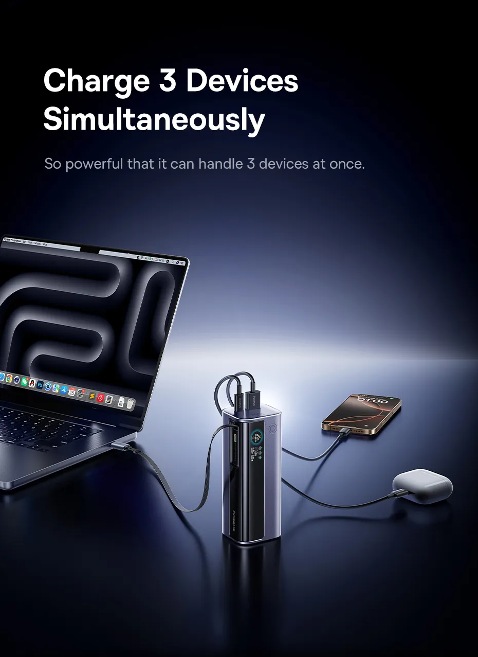 Pin Baseus EnerGeek GR11 cho laptop, tablet, điện thoại