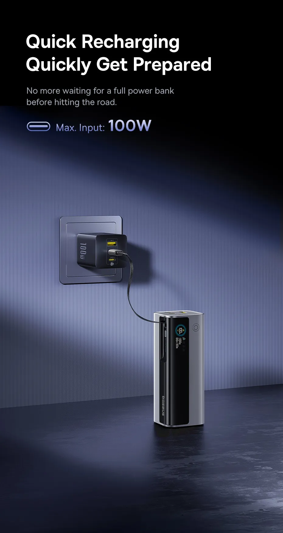 Baseus EnerGeek GR11 hỗ trợ sạc nhanh đa cổng 145W