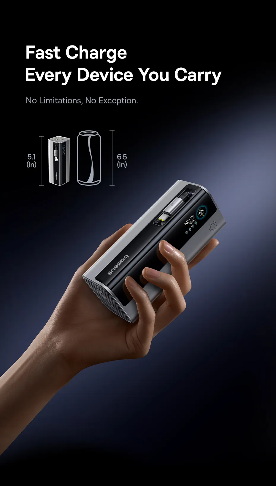 Baseus EnerGeek GR11 trang bị chip bảo vệ an toàn