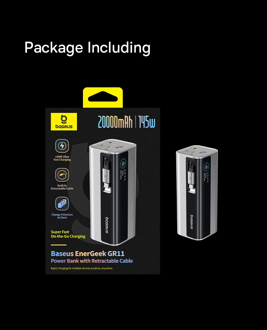 Pin Baseus EnerGeek GR11 sạc ổn định cho thiết bị công suất lớn