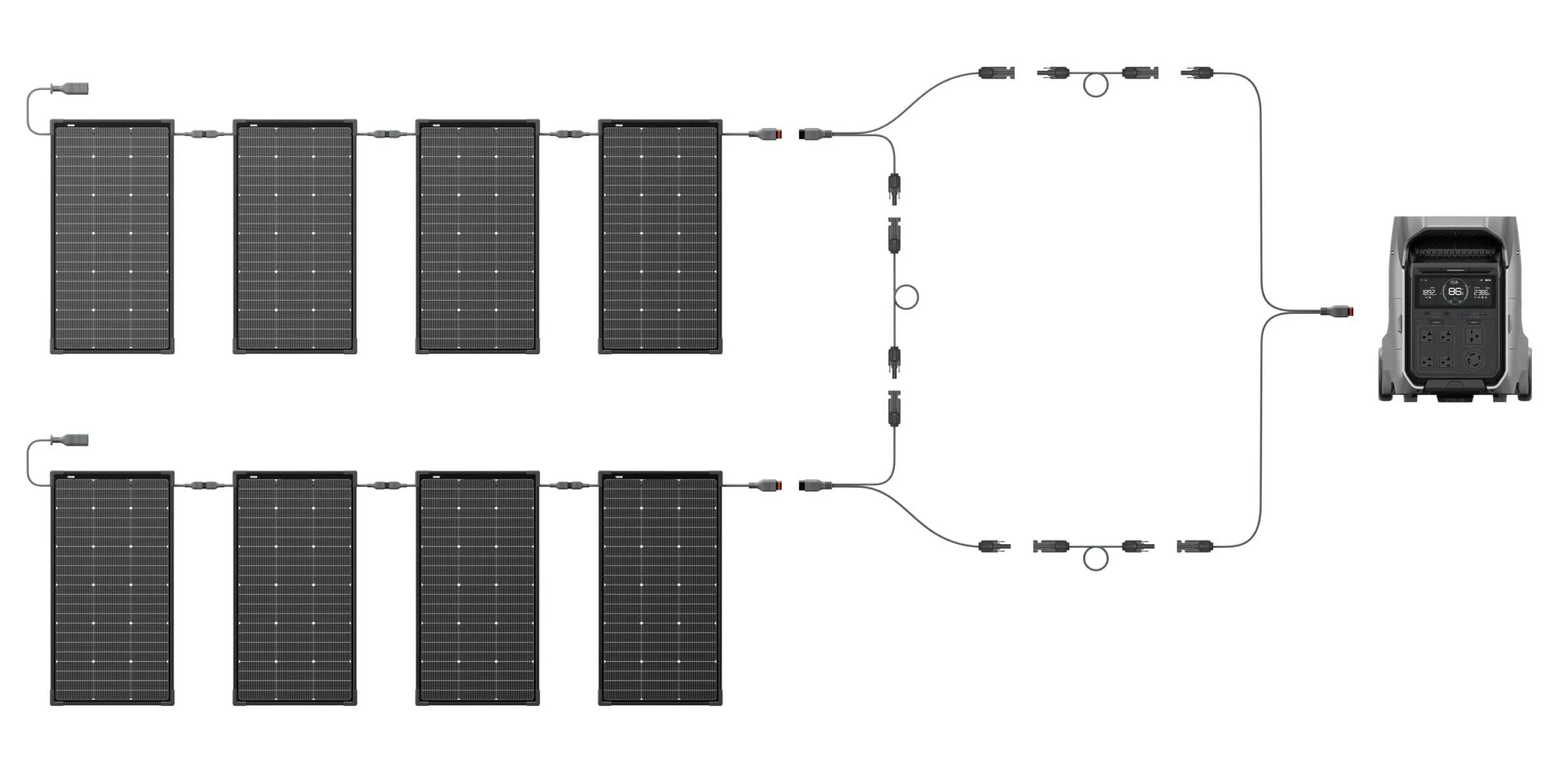 EcoFlow 125W Modular chống nước IP68, dùng tốt ngoài trời