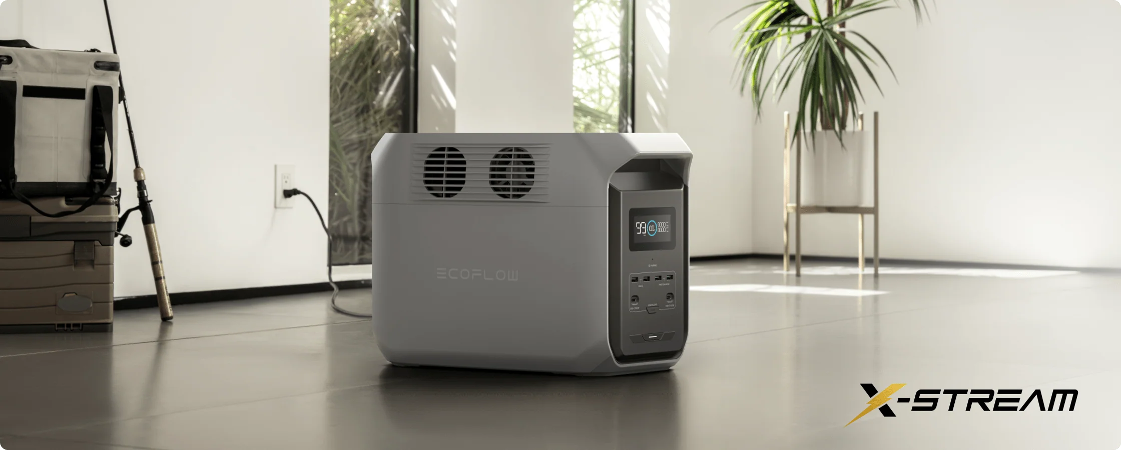 Trạm sạc EcoFlow DELTA 3 hỗ trợ nhiều cổng sạc AC DC USB linh hoạt