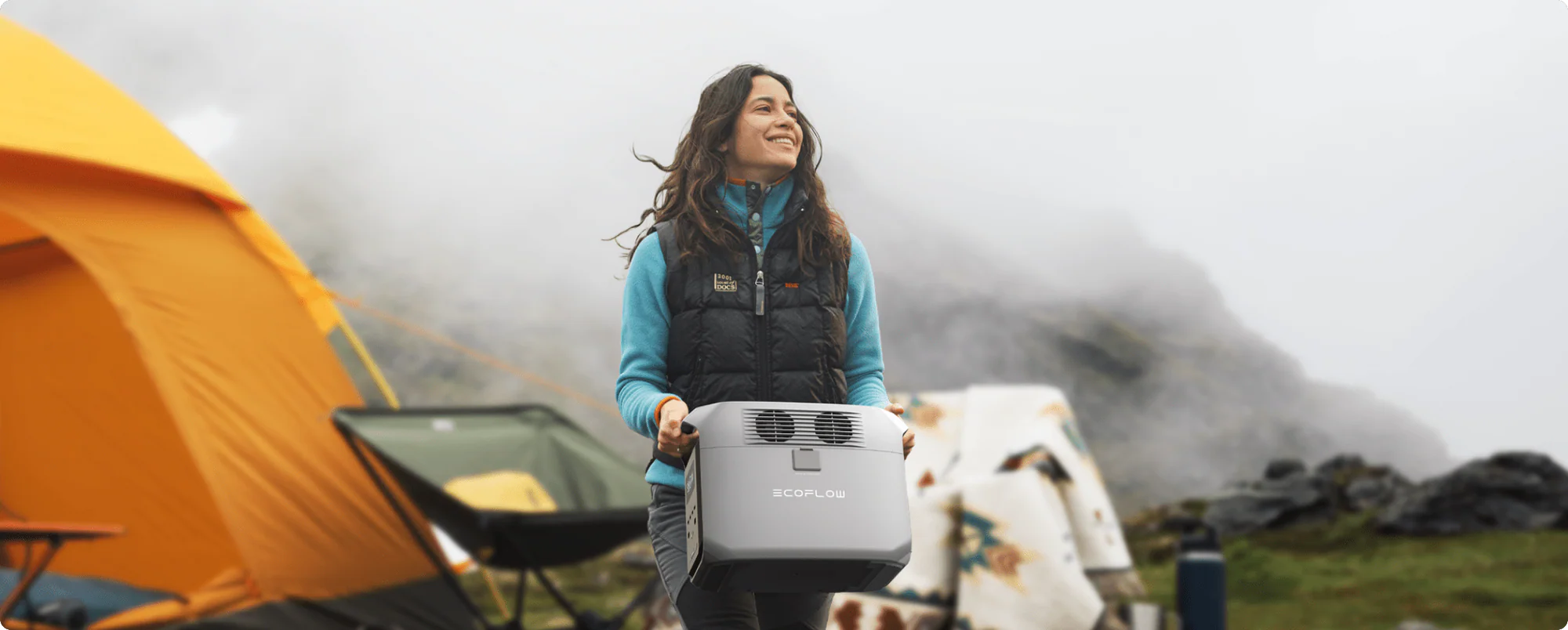 EcoFlow DELTA 3 hiển thị LCD rõ ràng, theo dõi điện năng dễ dàng