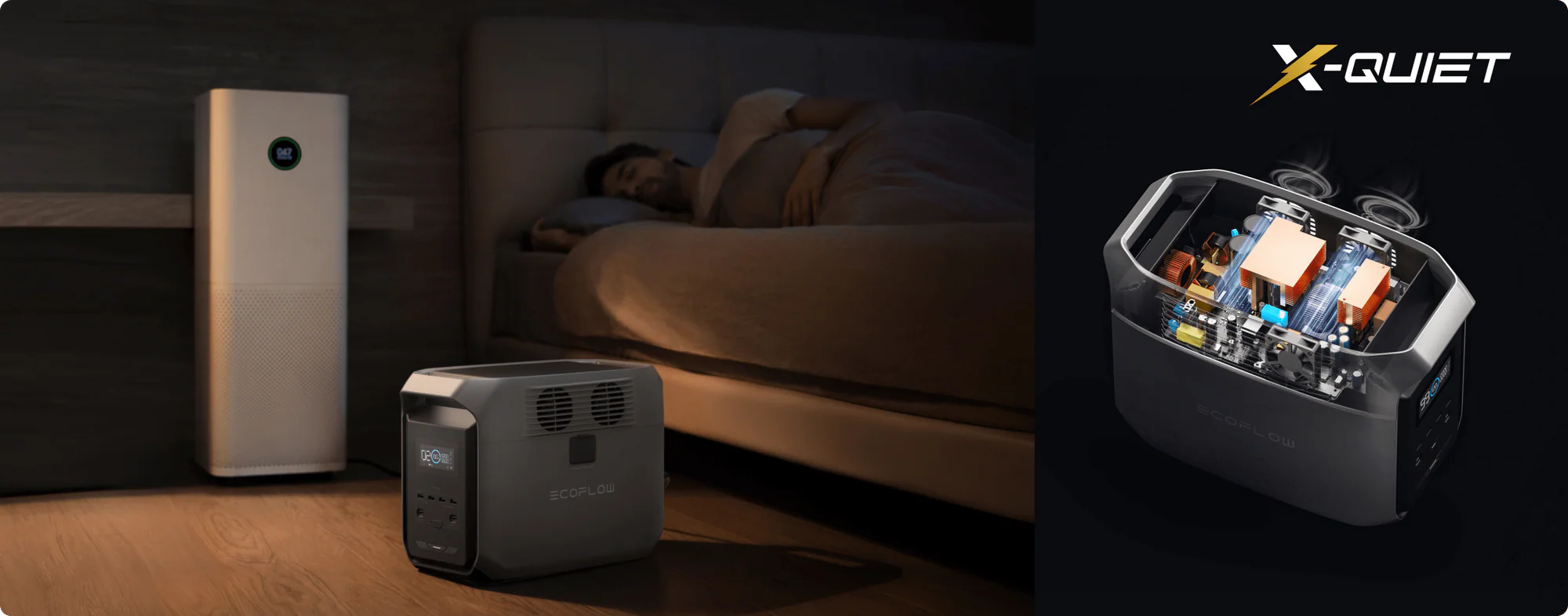 Trọn bộ trạm sạc dự phòng 1800W EcoFlow DELTA 3 1500Wh chính hãng