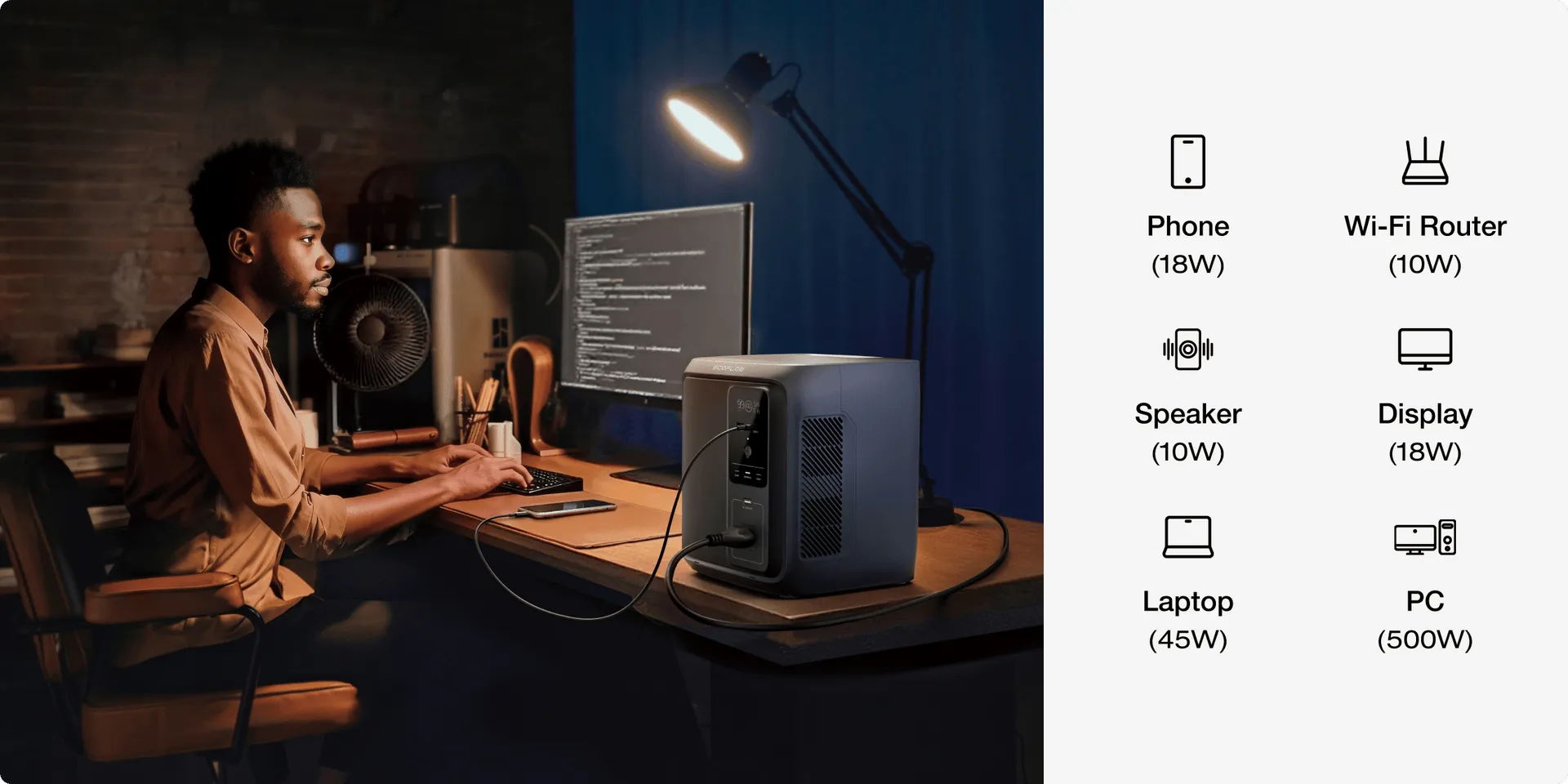 Trọn bộ sản phẩm EcoFlow Delta 3 Air trong hộp