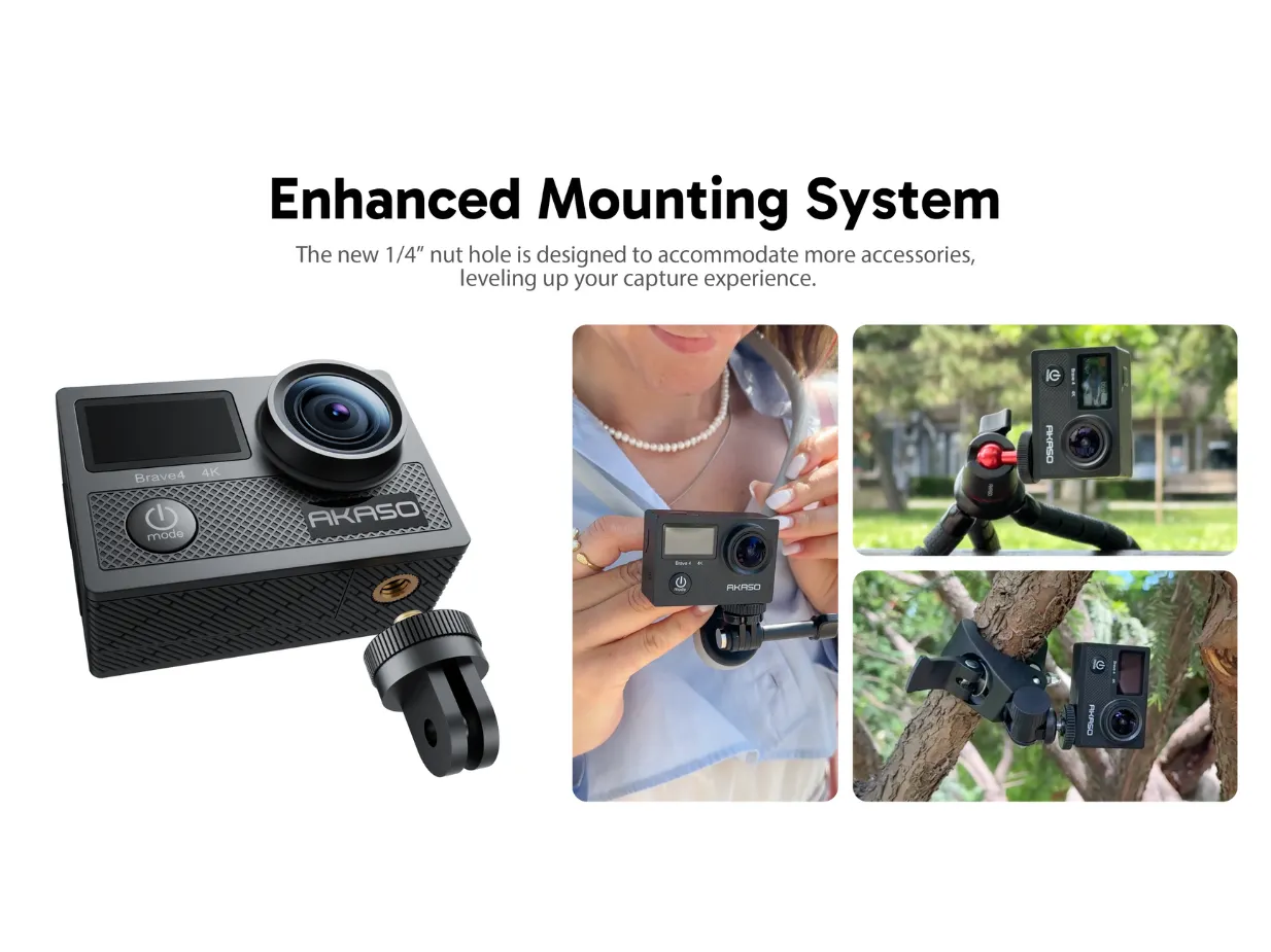 Camera hành động Akaso Brave 4 – tổng quan thiết kế hiện đại