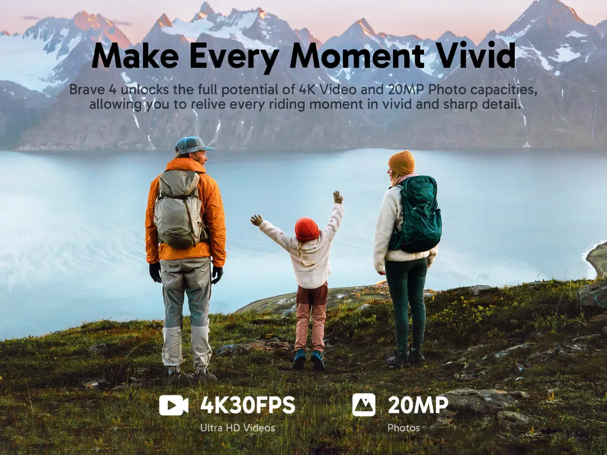 Camera hành động Akaso Brave 4 – ứng dụng quay phim ngoài trời chuyên nghiệp