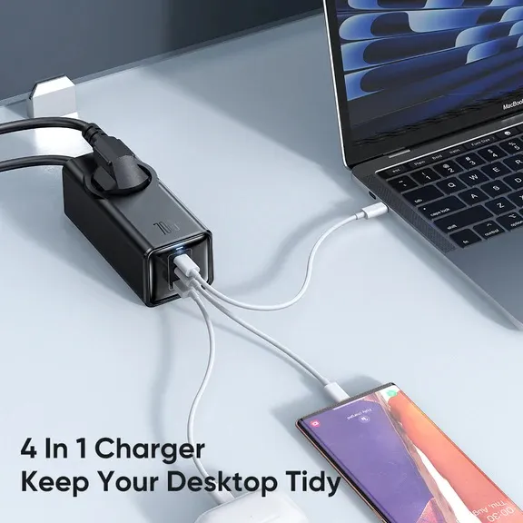 Giao diện cổng kết nối USB-C và USB-A sạc nhanh 70W