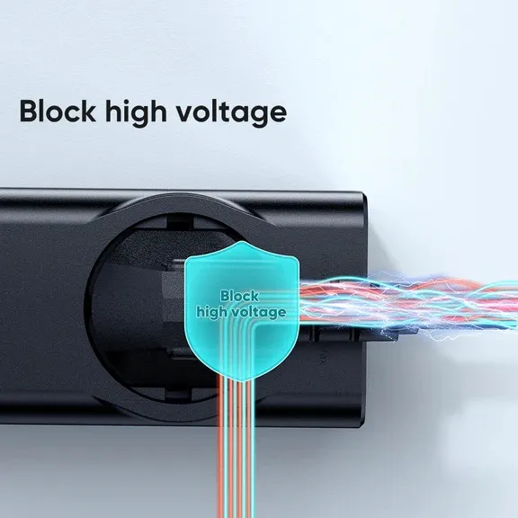 Kích thước thực tế ổ cắm Mcdodo GaN 70W so với thiết bị khác