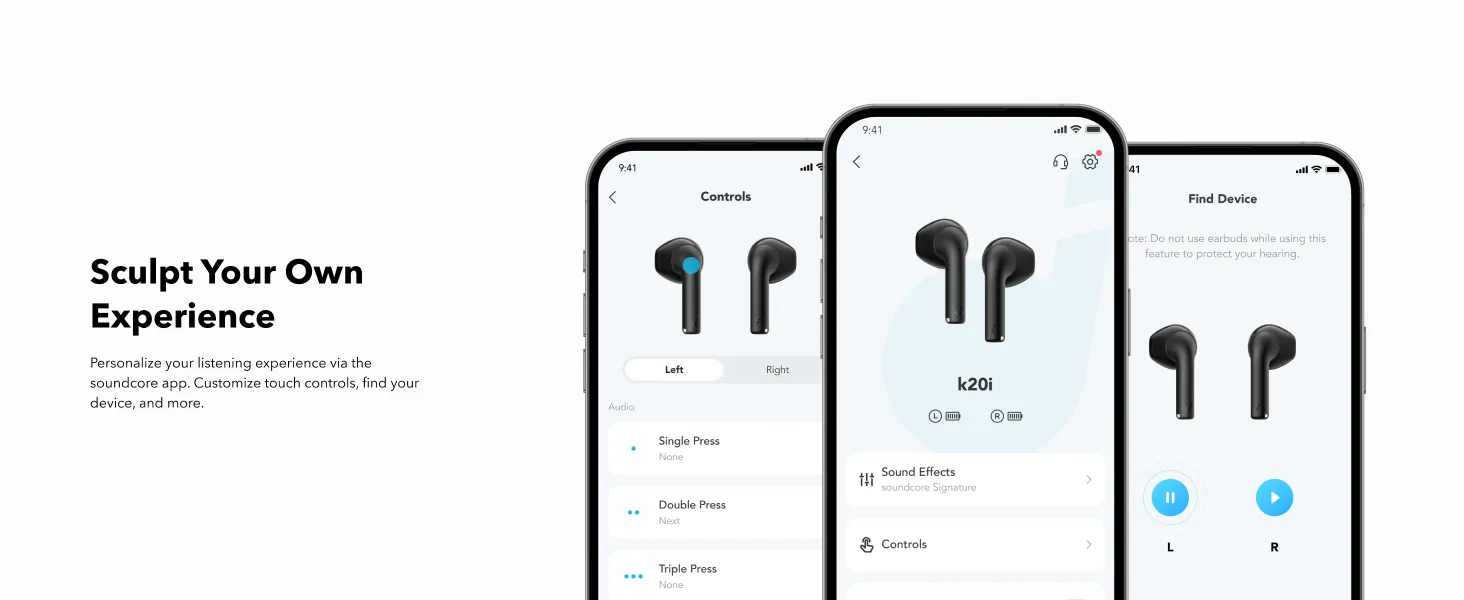 Tai nghe Bluetooth True Wireless Anker – bố cục trên bàn làm việc chuyên nghiệp