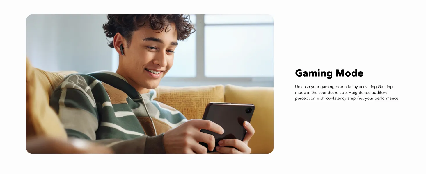 Tai nghe Anker Soundcore K20i – earbud đặt cạnh case sạc tiện lợi di động