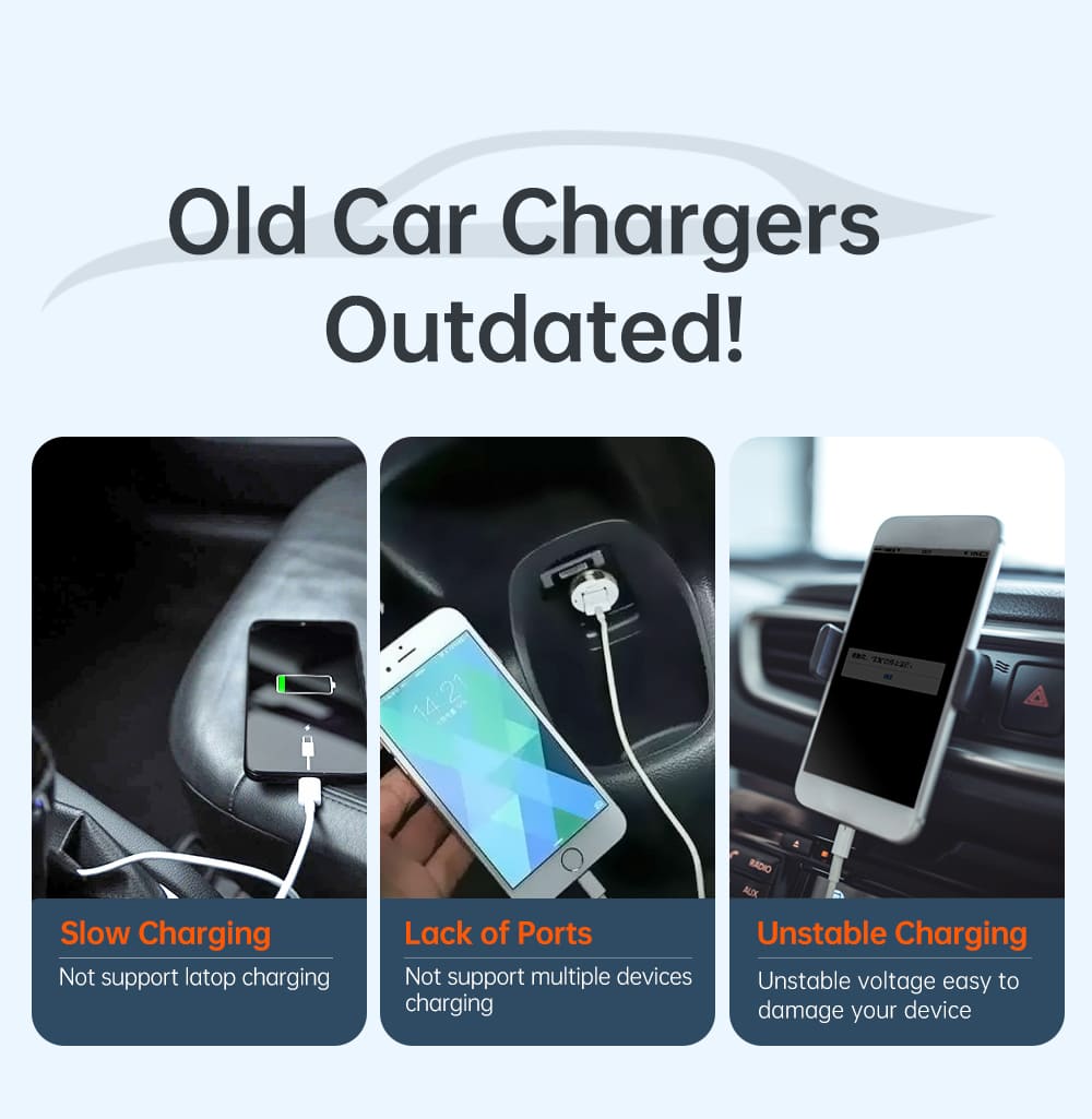 Tẩu sạc ô tô Mcdodo 95W 1U1C thiết kế sang trọng