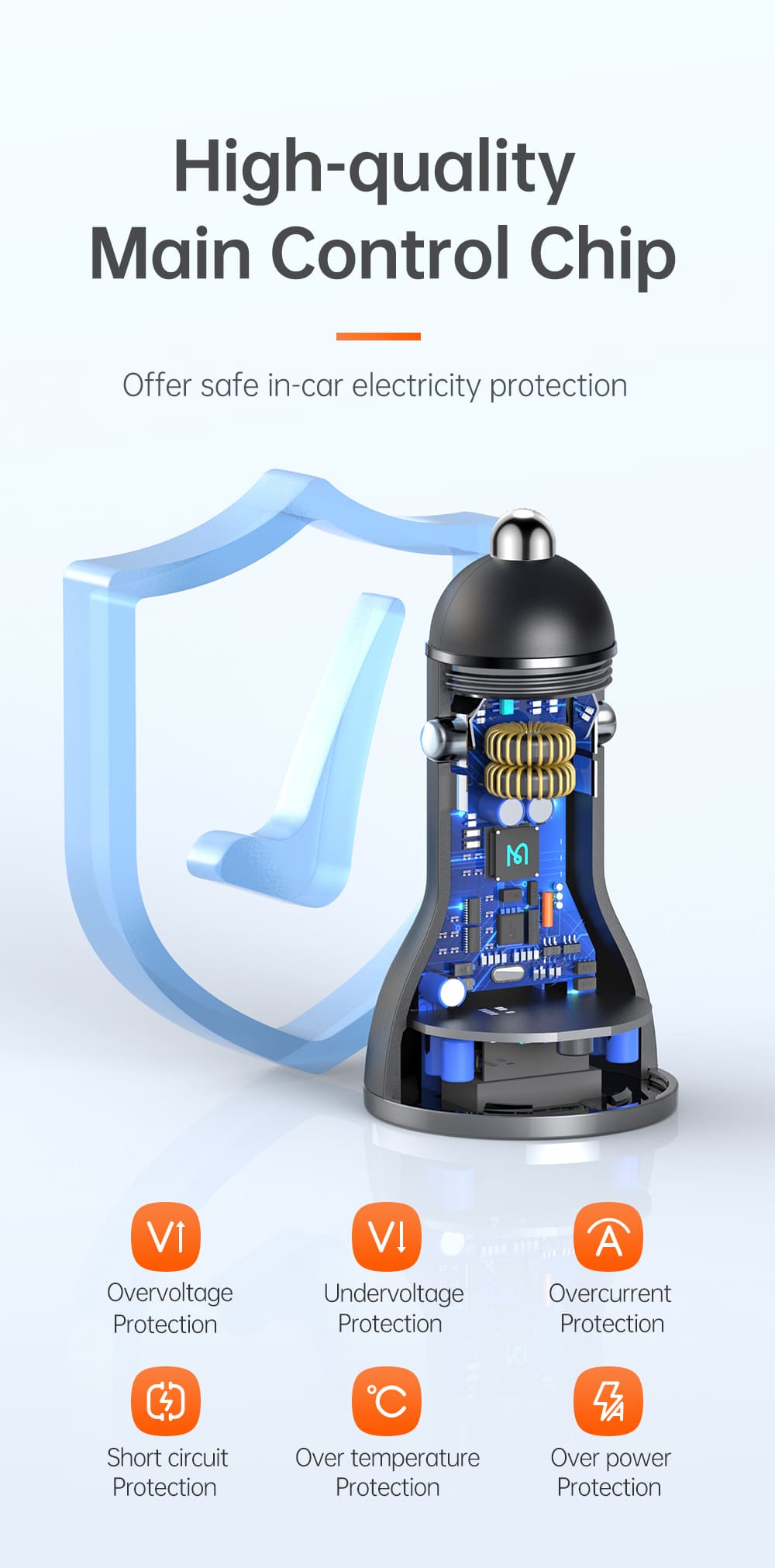 Phần lò xo tiếp điện tẩu sạc bền bỉ chống rung lắc